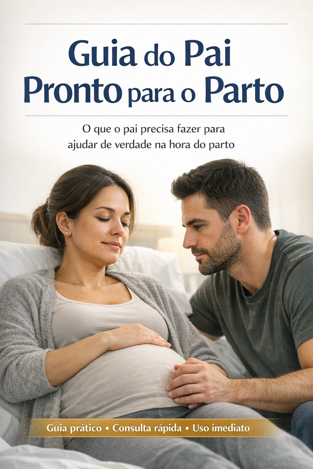 Mockup do Guia do Pai Pronto para o Parto